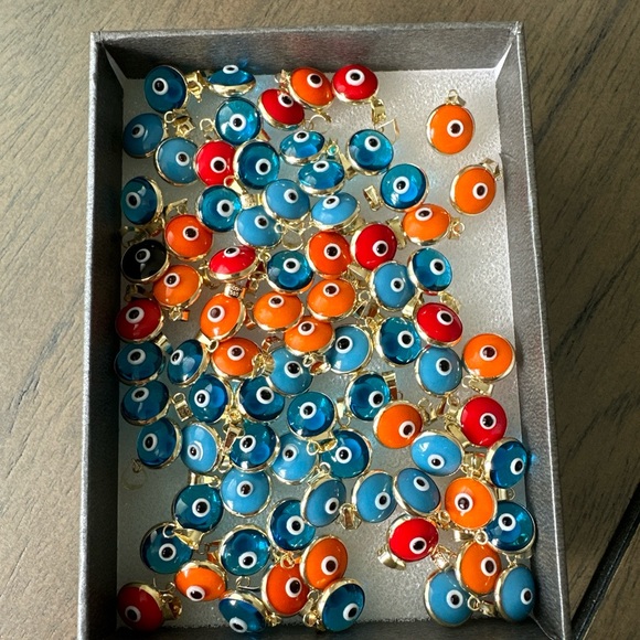 14 Carat Gold Evil Eye Pendant (Price for 1 piece, without chain) - Picture 7 of 11